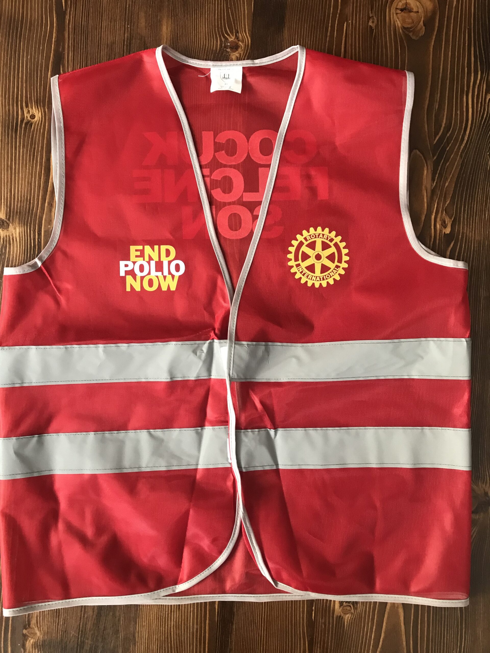 Kırmızı İşçi İkaz Yeleği (Baskılı İkaz Yelek )